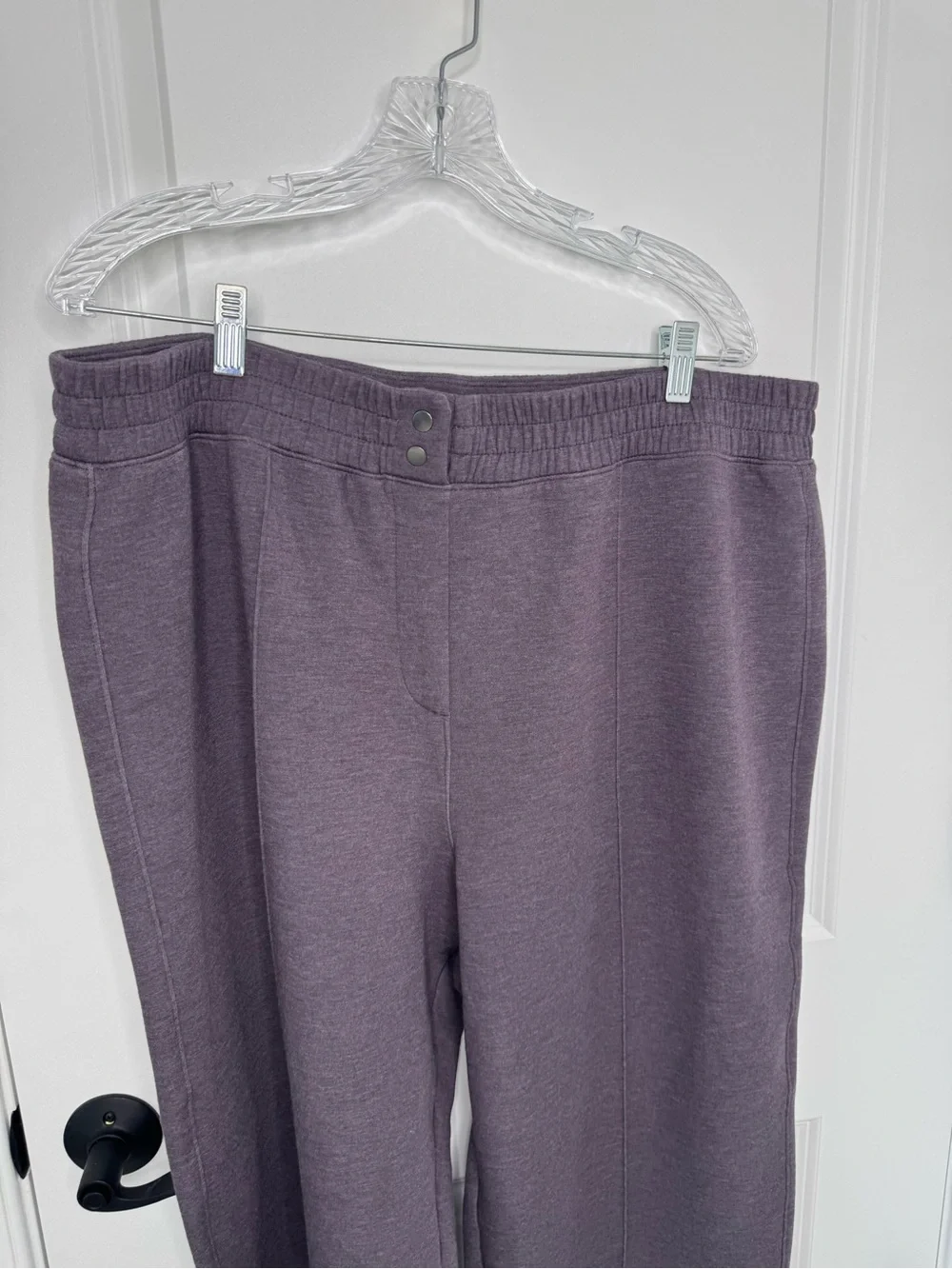 SPANX Women's purple Straight-Leg air essentials  Pull-On Pants 2X